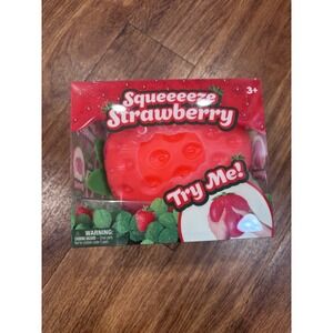 Squeeezy Jumbo Squeeeeze Strawberry Squishy Toy Sensory Sunny Days Squish